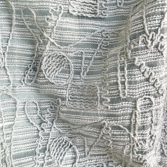 J.O.A. Embroidery crop top light aqua green medium - Picture 3 of 7